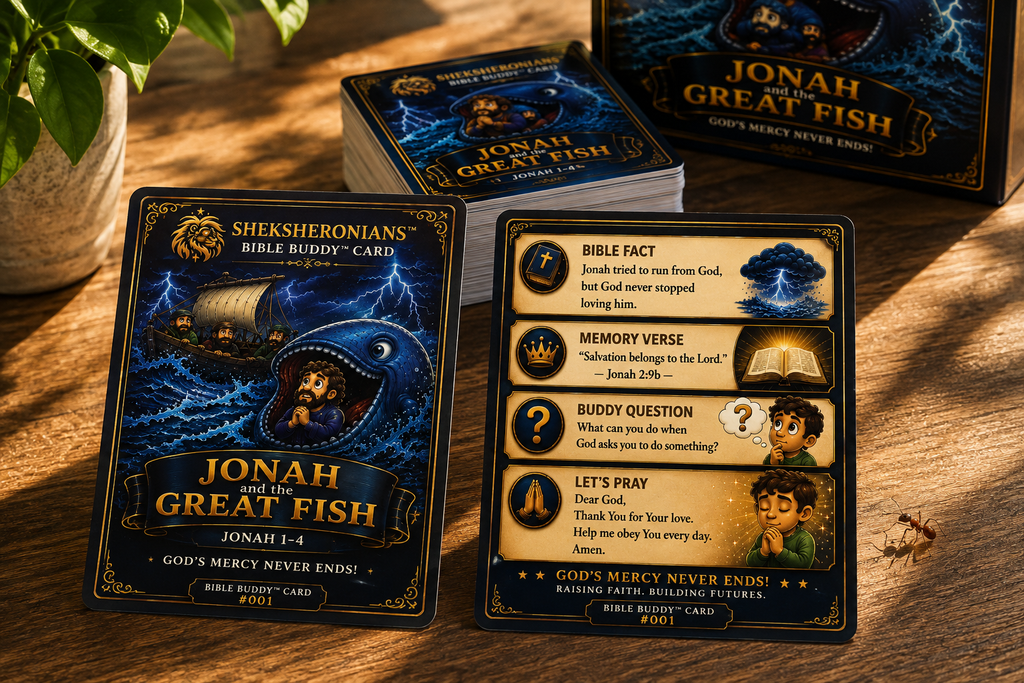 SheksHeronians™ Jonah and the Great Fish Bible Story Activity Kit (23-Pack)
