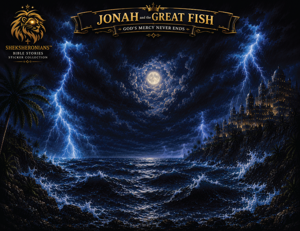 SheksHeronians™ Jonah and the Great Fish Bible Story Activity Kit (23-Pack)