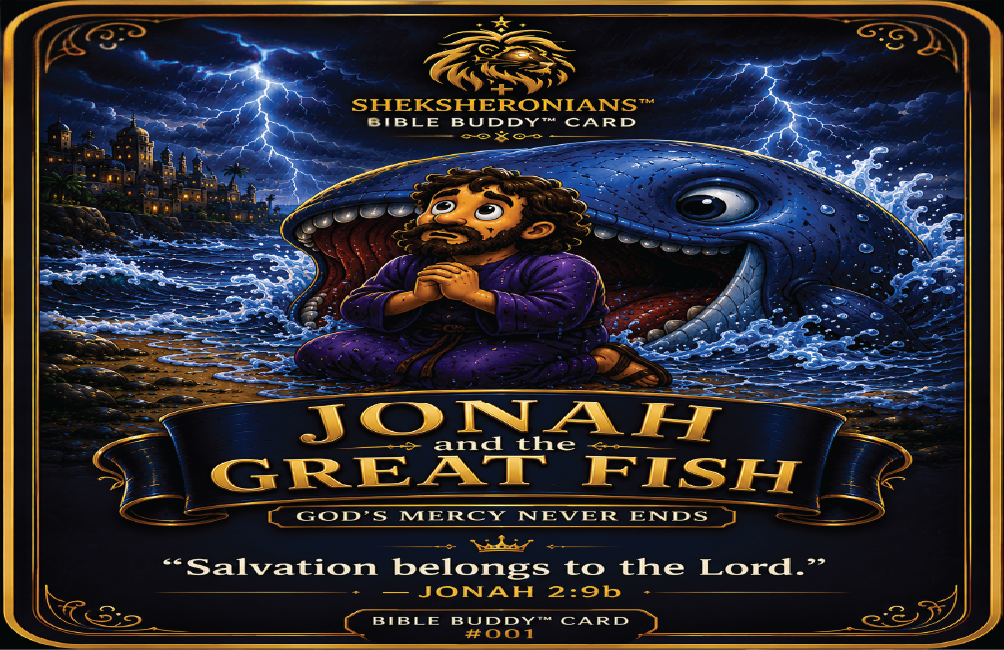 SheksHeronians™ Jonah and the Great Fish Bible Story Activity Kit (23-Pack)