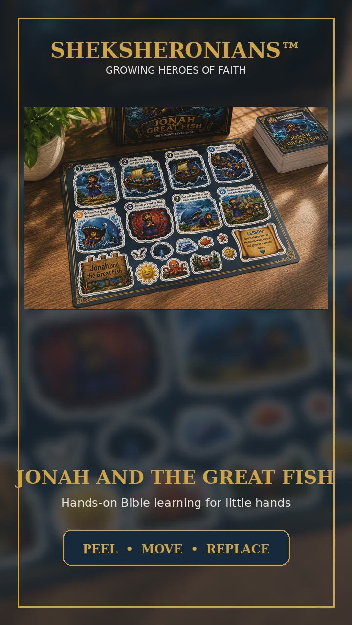 SheksHeronians™ Jonah and the Great Fish Bible Story Activity Kit (23-Pack)